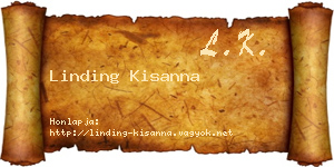 Linding Kisanna névjegykártya